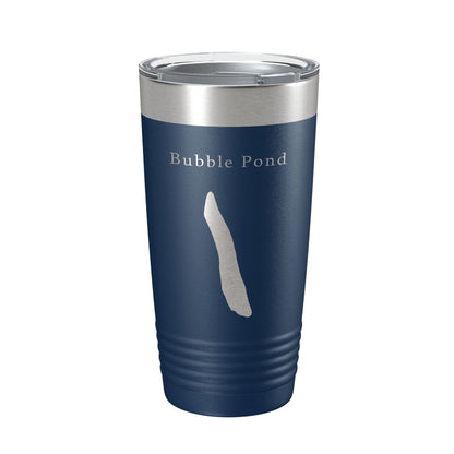 Bubble Pond Tumbler Lake Map Travel Mug Insulated Laser Engraved Coffee Cup Acadia Maine 20 oz-2