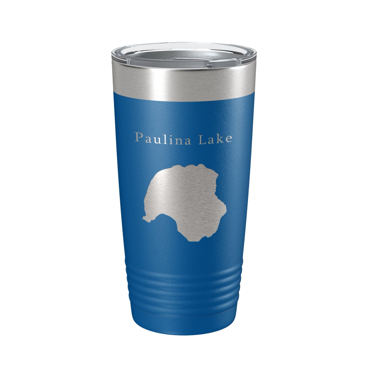Paulina Lake Map Tumbler Travel Mug Insulated Laser Engraved Coffee Cup Oregon 20 oz-6