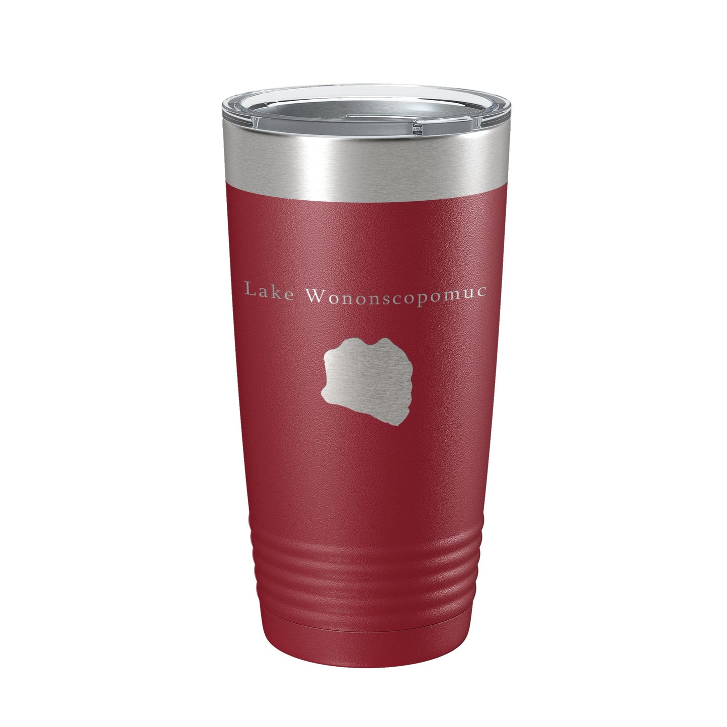 Lake Wononscopomuc Map Tumbler Travel Mug Insulated Laser Engraved Coffee Cup Connecticut 20 oz-18