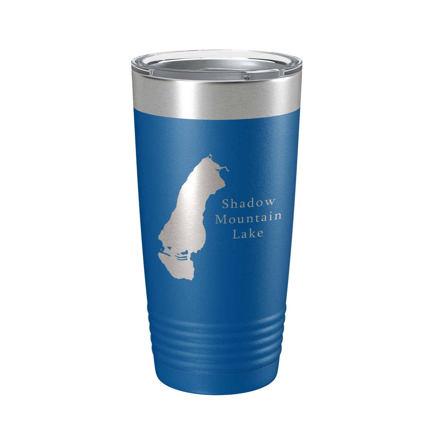 Shadow Mountain Lake Map Tumbler Travel Mug Insulated Laser Engraved Coffee Cup Colorado 20 oz-6