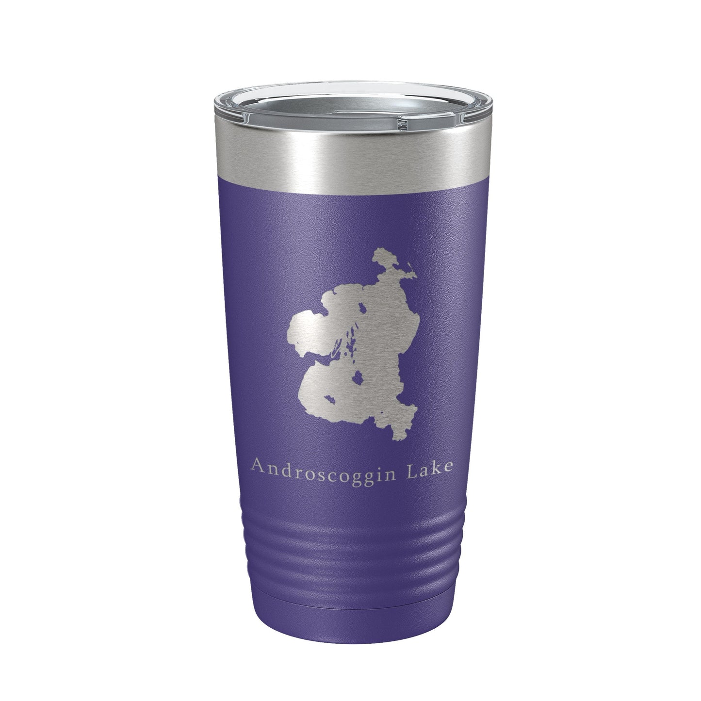 Androscoggin Lake Map Tumbler Travel Mug Insulated Laser Engraved Coffee Cup Maine 20 oz-15