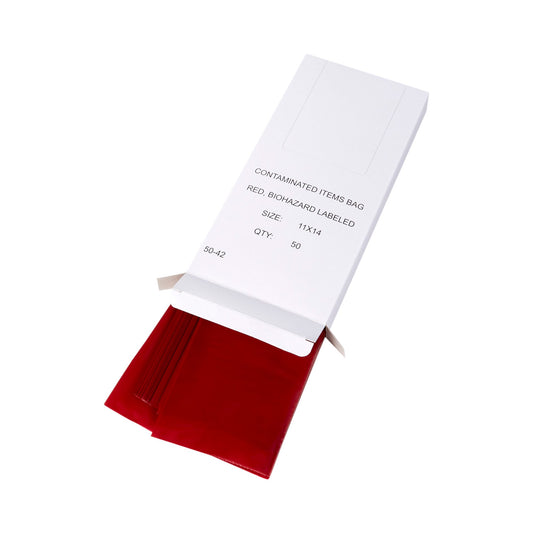 Biohazard Waste Bag McKesson 1 to 3 gal. Red Polyethylene 11 X 14 Inch