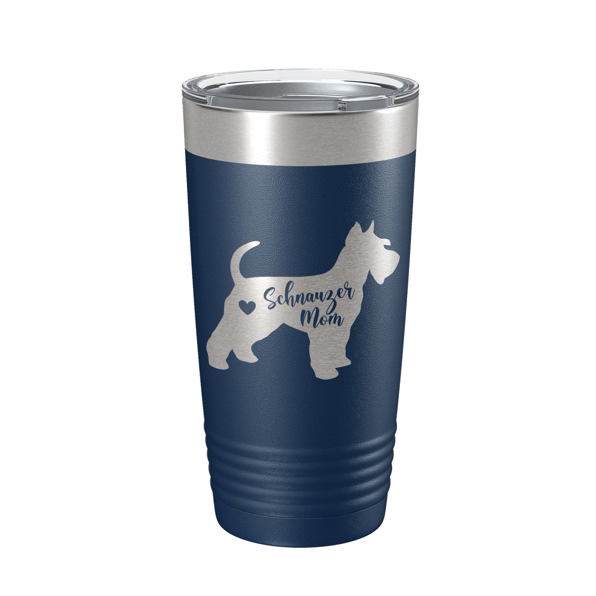 Schnauzer Mom Tumbler Dog Travel Mug Gift Insulated Laser Engraved Coffee Cup 20 oz-2