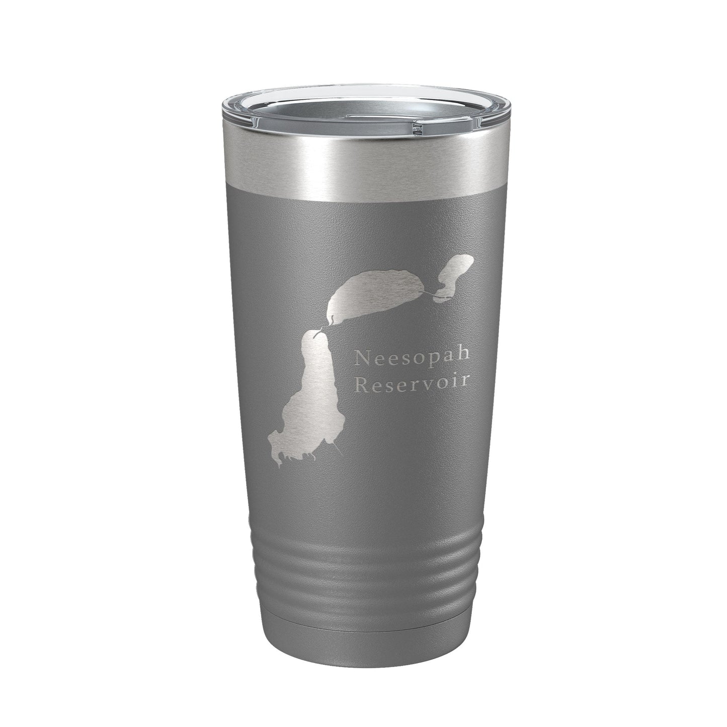 Neesopah Reservoir Tumbler Lake Map Travel Mug Insulated Laser Engraved Coffee Cup Colorado 20 oz-16