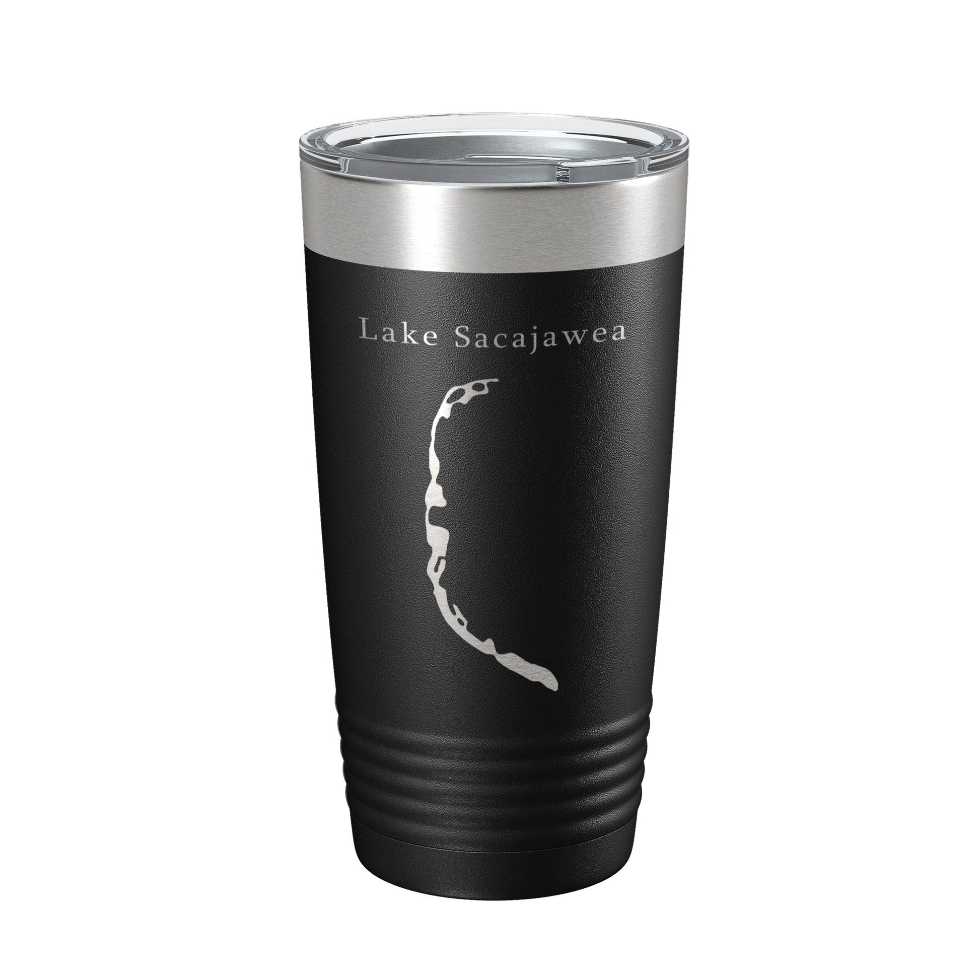 Lake Sacajawea Map Tumbler Travel Mug Insulated Laser Engraved Coffee Cup Washington 20 oz-0
