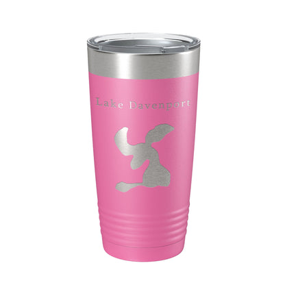 Lake Davenport Map Tumbler Travel Mug Insulated Laser Engraved Coffee Cup Florida 20 oz-11