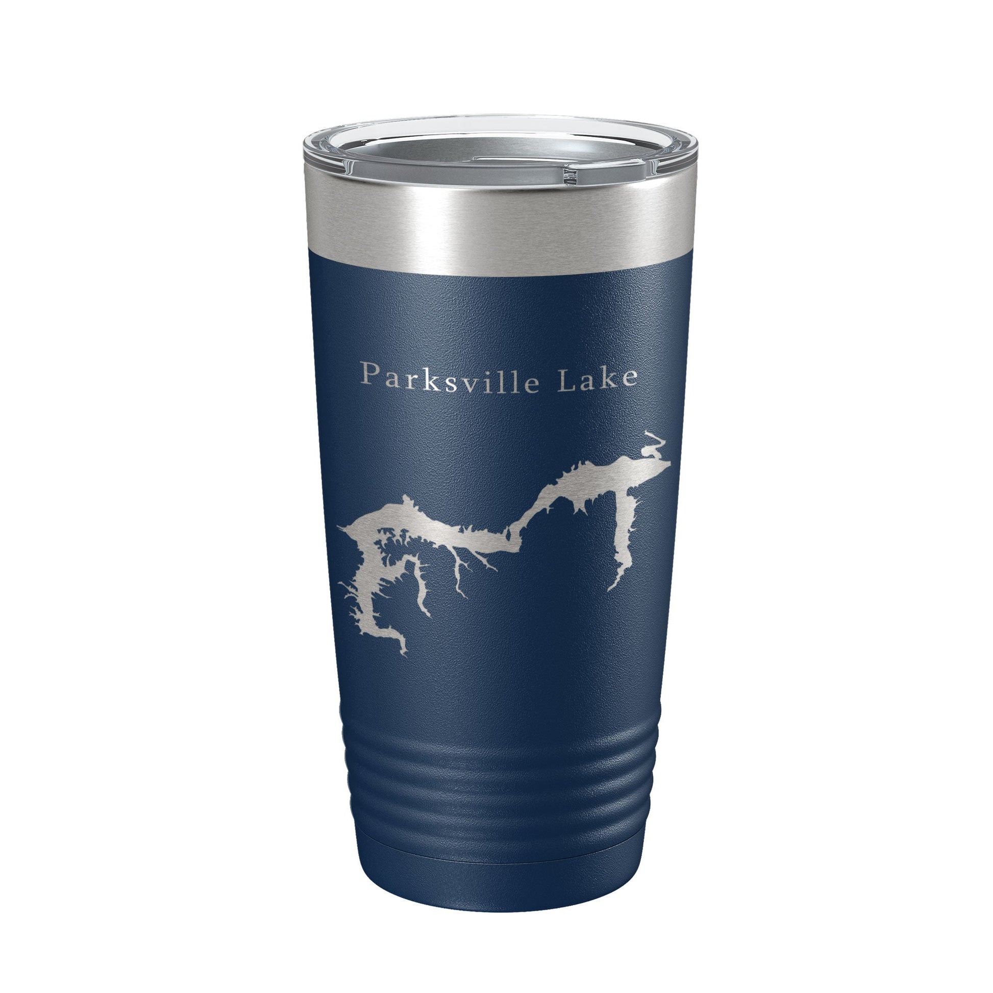 Parksville Lake Map Tumbler Travel Mug Insulated Laser Engraved Coffee Cup Tennessee 20 oz-2