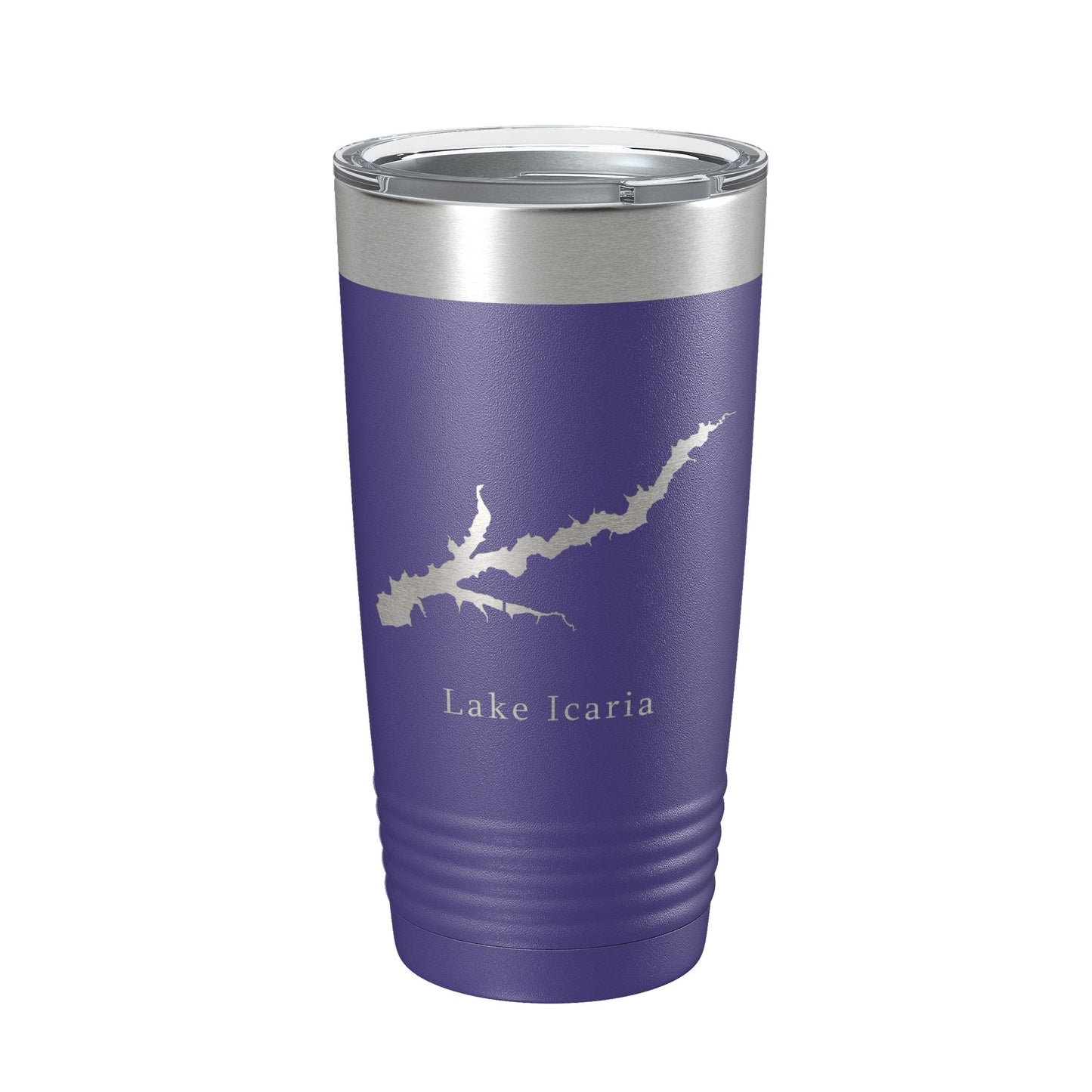 Lake Icaria Map Tumbler Travel Mug Insulated Laser Engraved Coffee Cup Iowa 20 oz-15