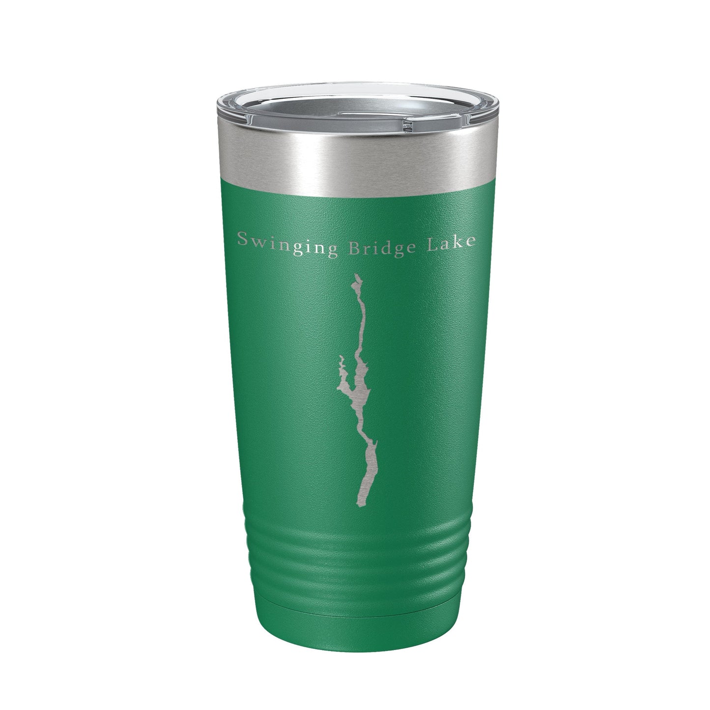 Swinging Bridge Lake Map Tumbler Travel Mug Insulated Laser Engraved Coffee Cup New York 20 oz-9