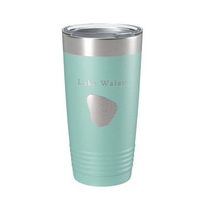 Lake Waiau Map Tumbler Travel Mug Insulated Laser Engraved Coffee Cup Hawaii 20 oz-12