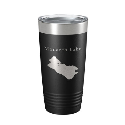 Monarch Lake Map Tumbler Travel Mug Insulated Laser Engraved Coffee Cup Colorado 20 oz-5