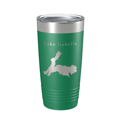 Lake Isabella Map Tumbler Travel Mug Insulated Laser Engraved Coffee Cup California 20 oz-9