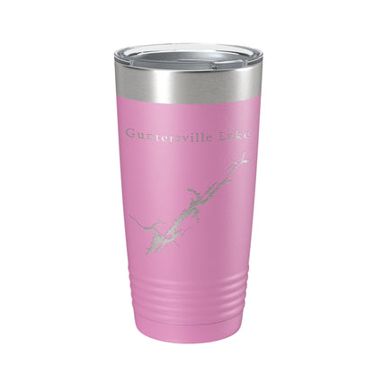 Guntersville Lake Map Tumbler Travel Mug Insulated Laser Engraved Coffee Cup Alabama 20 oz-14