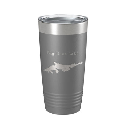 Big Bear Lake Map Tumbler Travel Mug Insulated Laser Engraved Coffee Cup California 20 oz-16