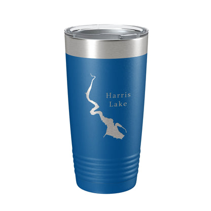 Harris Lake Map Tumbler Travel Mug Insulated Laser Engraved Coffee Cup Alabama 20 oz-6