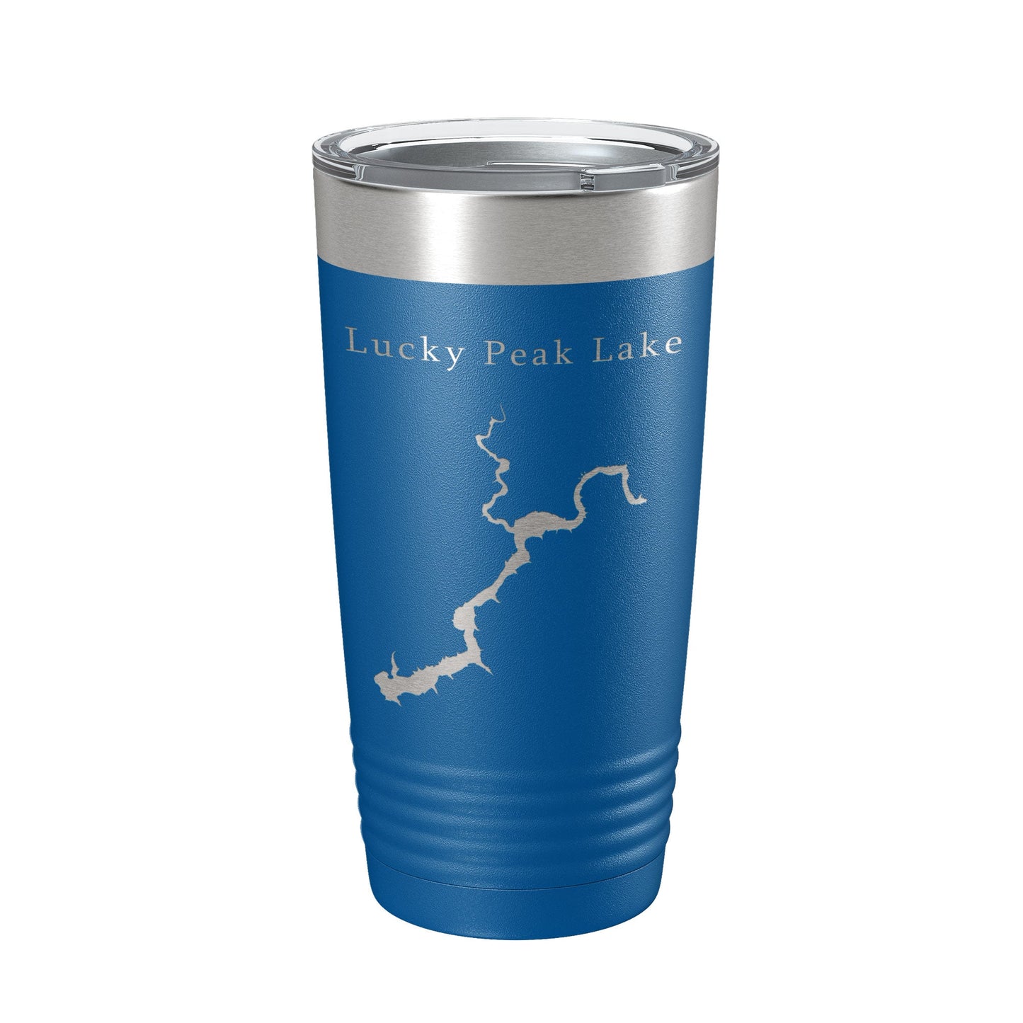 Lucky Peak Lake Map Tumbler Travel Mug Insulated Laser Engraved Coffee Cup Boise River Idaho 20 oz-6