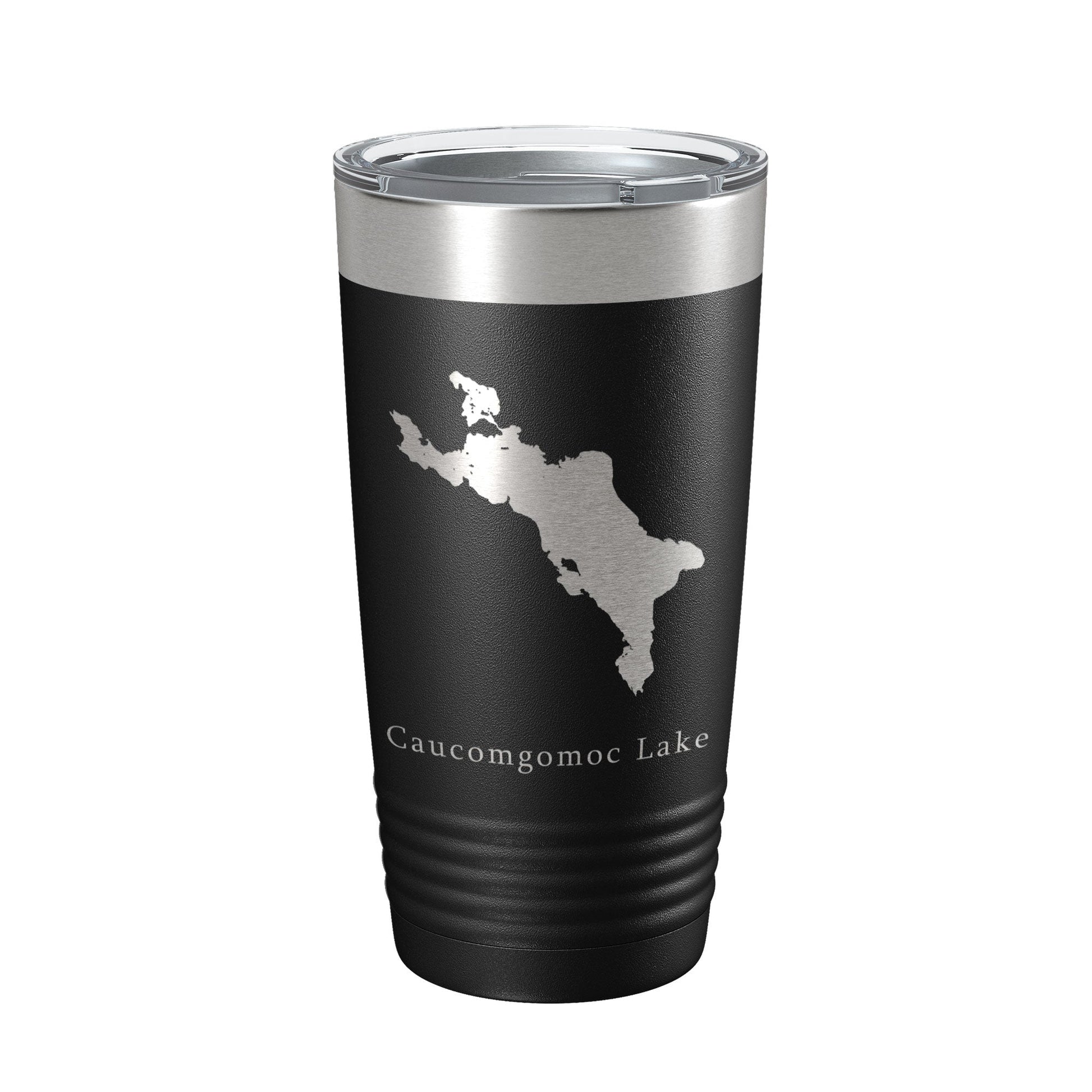 Caucomgomoc Lake Map Tumbler Travel Mug Insulated Laser Engraved Coffee Cup Maine 20 oz-0