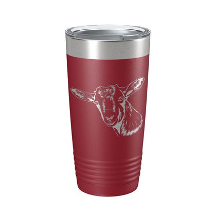 Goat Face Tumbler Goat Farmer Travel Mug Insulated Laser Engraved Coffee Cup Gift 4H 20 oz-18