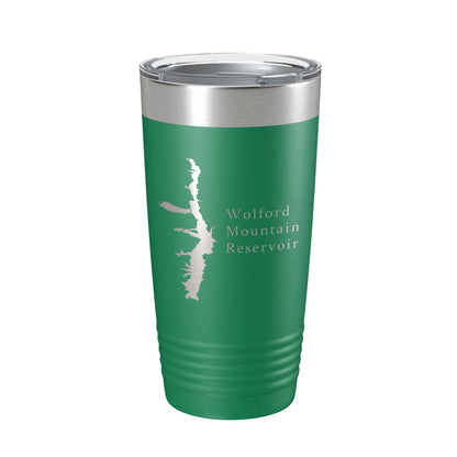 Wolford Mountain Reservoir Tumbler Lake Map Travel Mug Insulated Laser Engraved Coffee Cup Colorado 20 oz-9