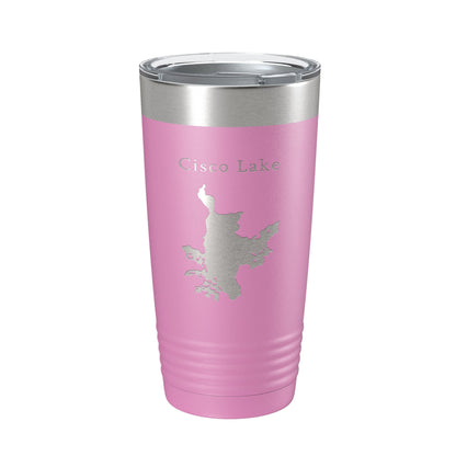 Cisco Lake Map Tumbler Travel Mug Insulated Laser Engraved Coffee Cup Michigan 20 oz-14