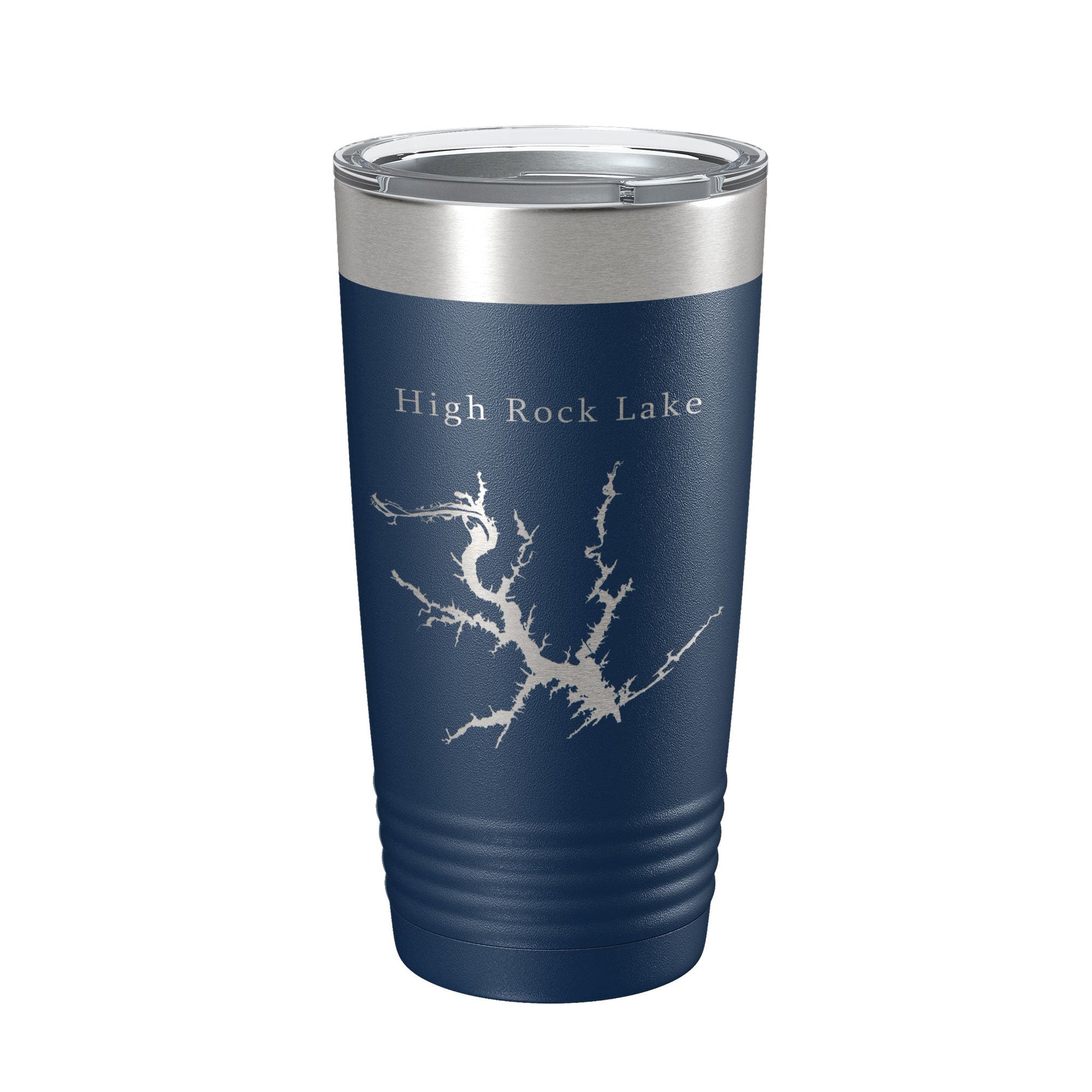 High Rock Lake Map Tumbler Travel Mug Insulated Laser Engraved Coffee Cup North Carolina 20 oz-2