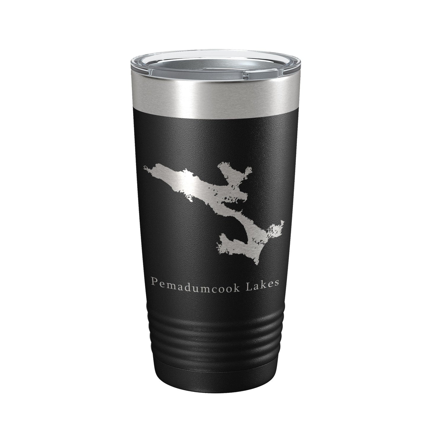 Pemadumcook Chain of Lakes Map Tumbler Travel Mug Insulated Laser Engraved Coffee Cup South Twin Ambajejus Maine 20 oz-5