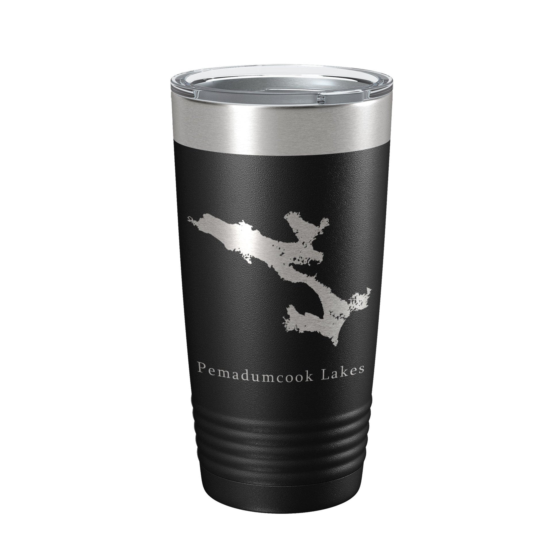 Pemadumcook Chain of Lakes Map Tumbler Travel Mug Insulated Laser Engraved Coffee Cup South Twin Ambajejus Maine 20 oz-5