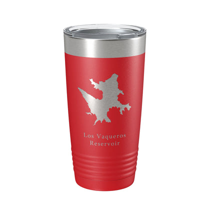 Los Vaqueros Reservoir Tumbler Lake Map Travel Mug Insulated Laser Engraved Coffee Cup California 20 oz-10