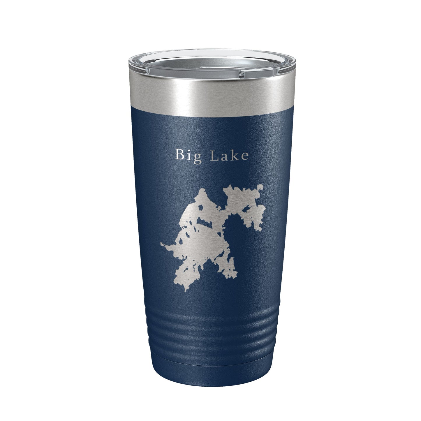 Big Lake Map Tumbler Travel Mug Insulated Laser Engraved Coffee Cup Maine 20 oz-8