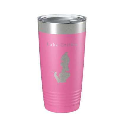 Lake Griffin Map Tumbler Travel Mug Insulated Laser Engraved Coffee Cup Florida 20 oz-11