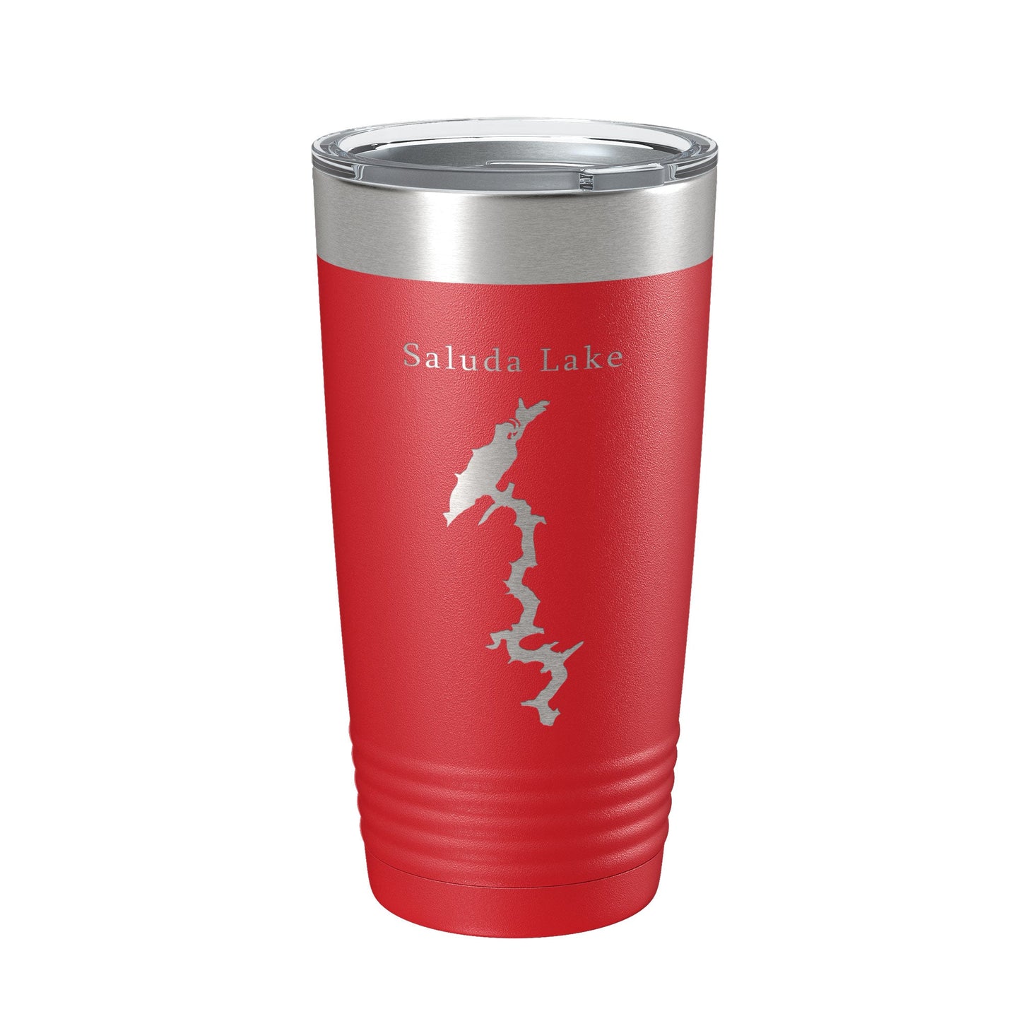 Saluda Lake Map Tumbler Travel Mug Insulated Laser Engraved Coffee Cup South Carolina 20 oz-10