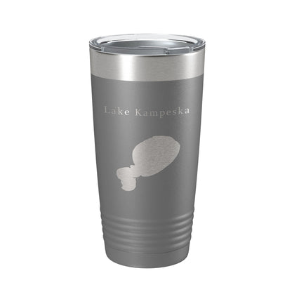 Lake Kampeska Map Tumbler Travel Mug Insulated Laser Engraved Coffee Cup South Dakota 20 oz-16
