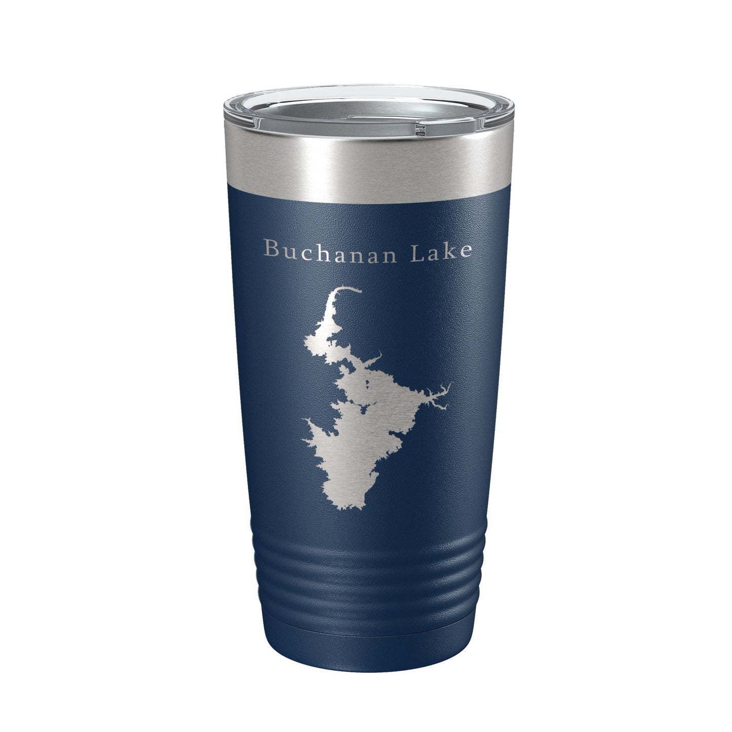 Buchanan Lake Map Tumbler Travel Mug Insulated Laser Engraved Coffee Cup Texas 20 oz-8