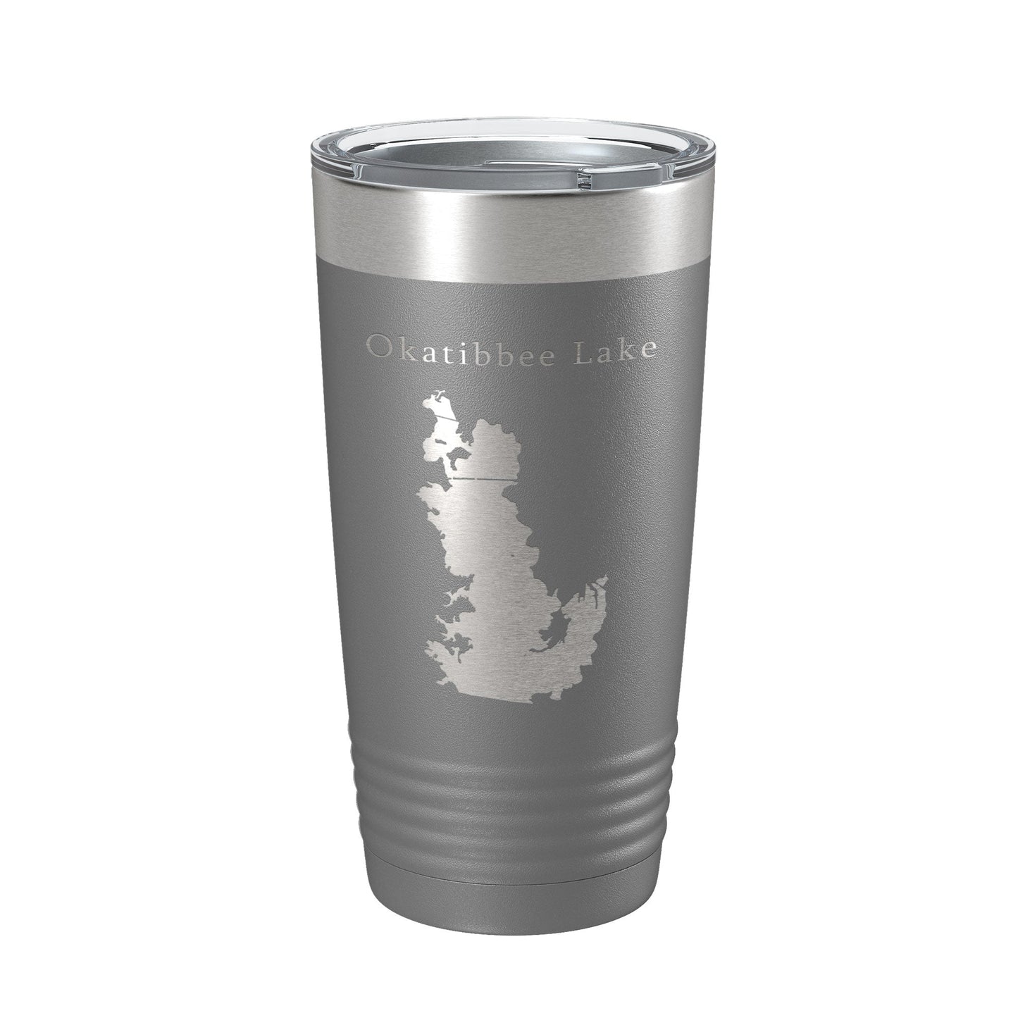 Okatibbee Lake Map Tumbler Travel Mug Insulated Laser Engraved Coffee Cup Mississippi 20 oz-16