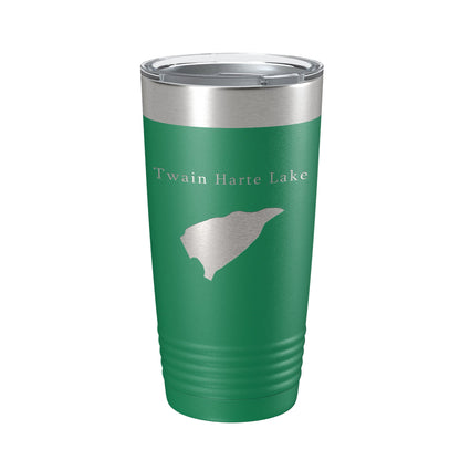 Twain Harte Lake Map Tumbler Travel Mug Insulated Laser Engraved Coffee Cup California 20 oz-9