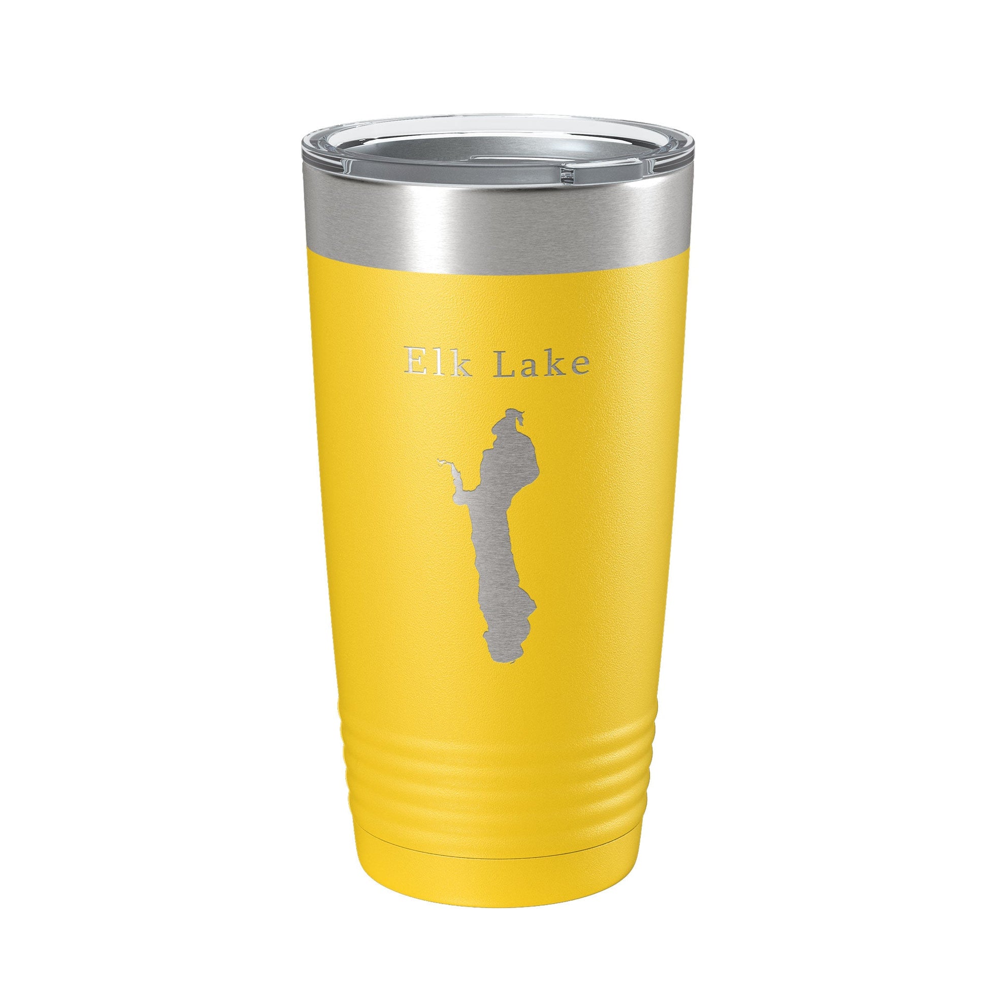 Elk Lake Map Tumbler Travel Mug Insulated Laser Engraved Coffee Cup Michigan 20 oz-4