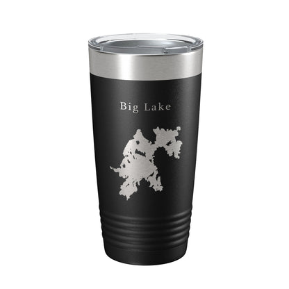 Big Lake Map Tumbler Travel Mug Insulated Laser Engraved Coffee Cup Maine 20 oz-5