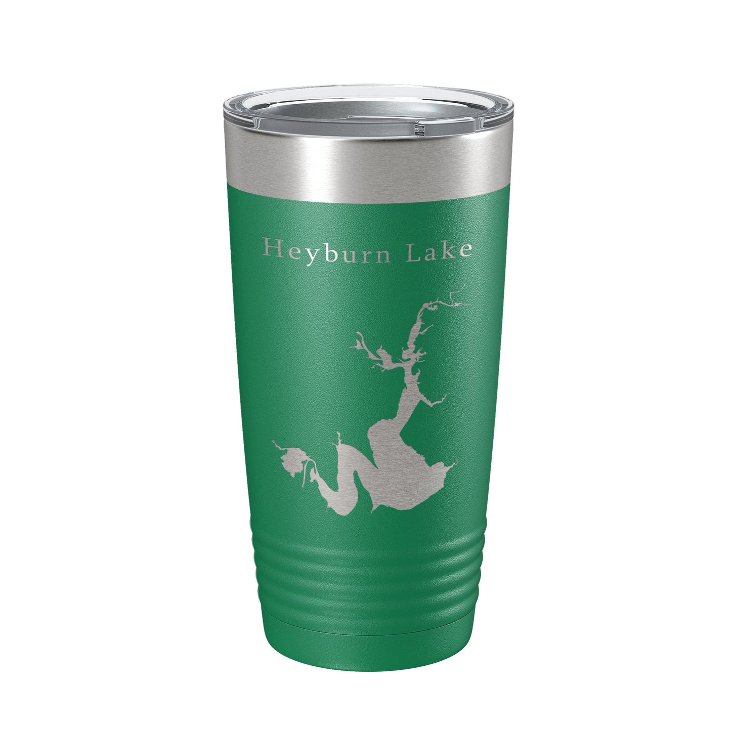 Heyburn Lake Map Tumbler Travel Mug Insulated Laser Engraved Coffee Cup Oklahoma 20 oz-9