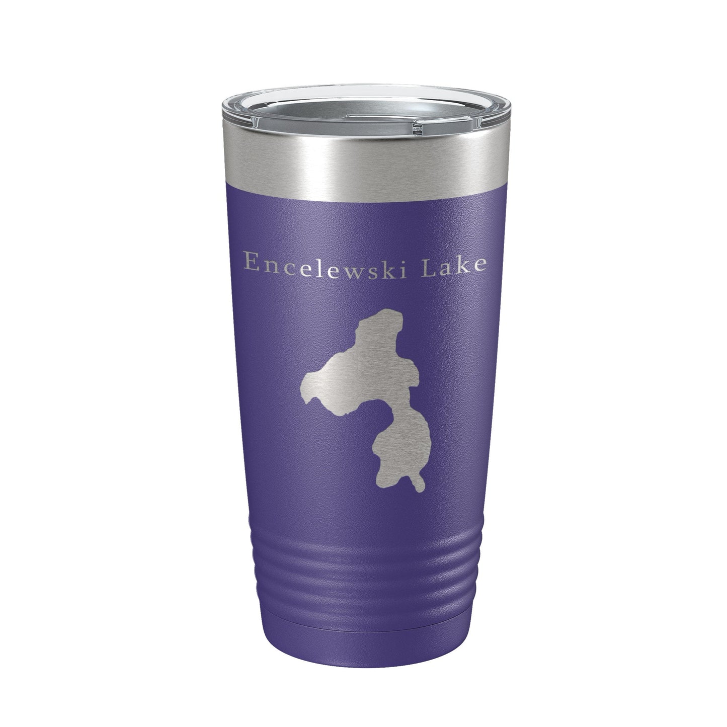 Encelewski Lake Map Tumbler Travel Mug Insulated Laser Engraved Coffee Cup Alaska 20 oz-15