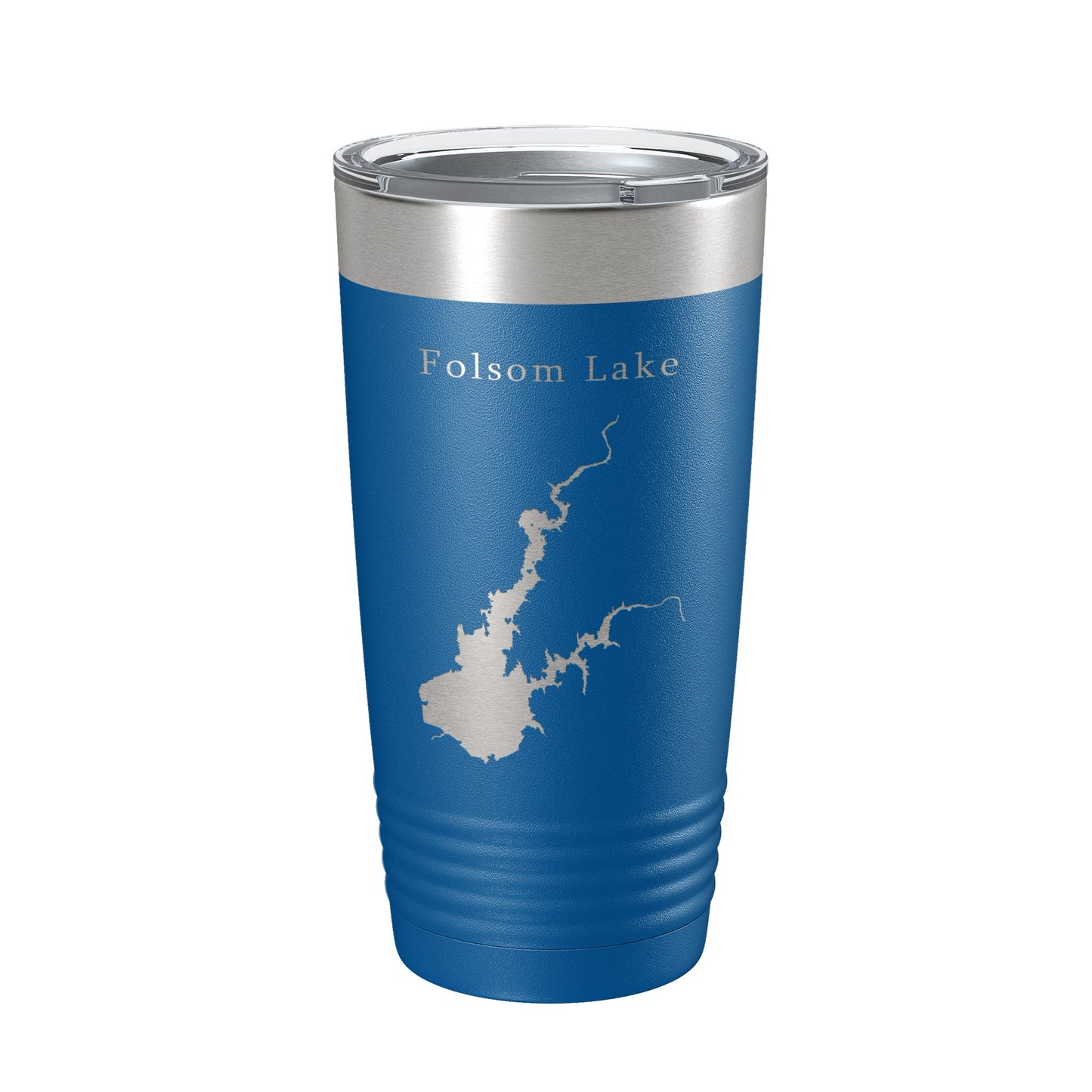 Folsom Lake Map Tumbler Travel Mug Insulated Laser Engraved Coffee Cup California 20 oz-6