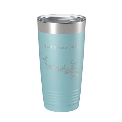 Bull Shoals Lake Map Tumbler Travel Mug Insulated Laser Engraved Coffee Cup Arkansas Missouri 20 oz-13