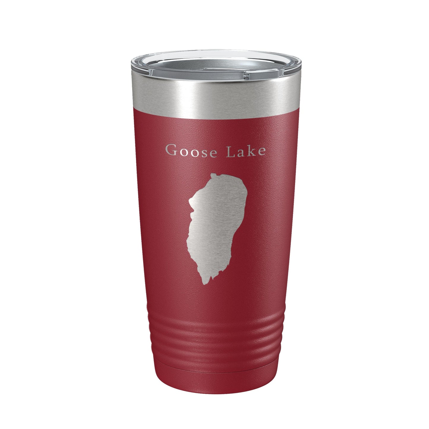 Goose Lake Map Tumbler Travel Mug Insulated Laser Engraved Coffee Cup California Oregon 20 oz-18