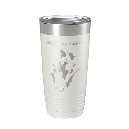 Belgrade Lakes Map Tumbler Travel Mug Insulated Laser Engraved Coffee Cup Maine 20 oz-7