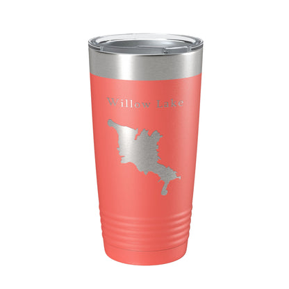 Willow Creek Lake Map Tumbler Travel Mug Insulated Laser Engraved Coffee Cup Arizona 20 oz-20