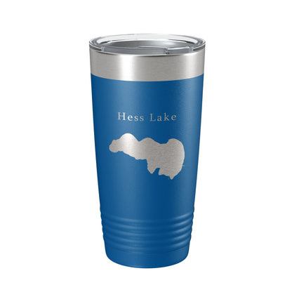 Hess Lake Map Tumbler Travel Mug Insulated Laser Engraved Coffee Cup Michigan 20 oz-6