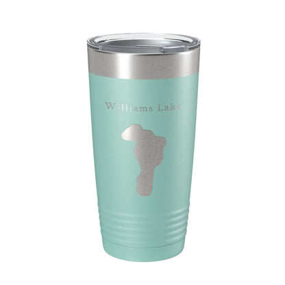 Williams Lake Map Tumbler Travel Mug Insulated Laser Engraved Coffee Cup New Mexico 20 oz-12