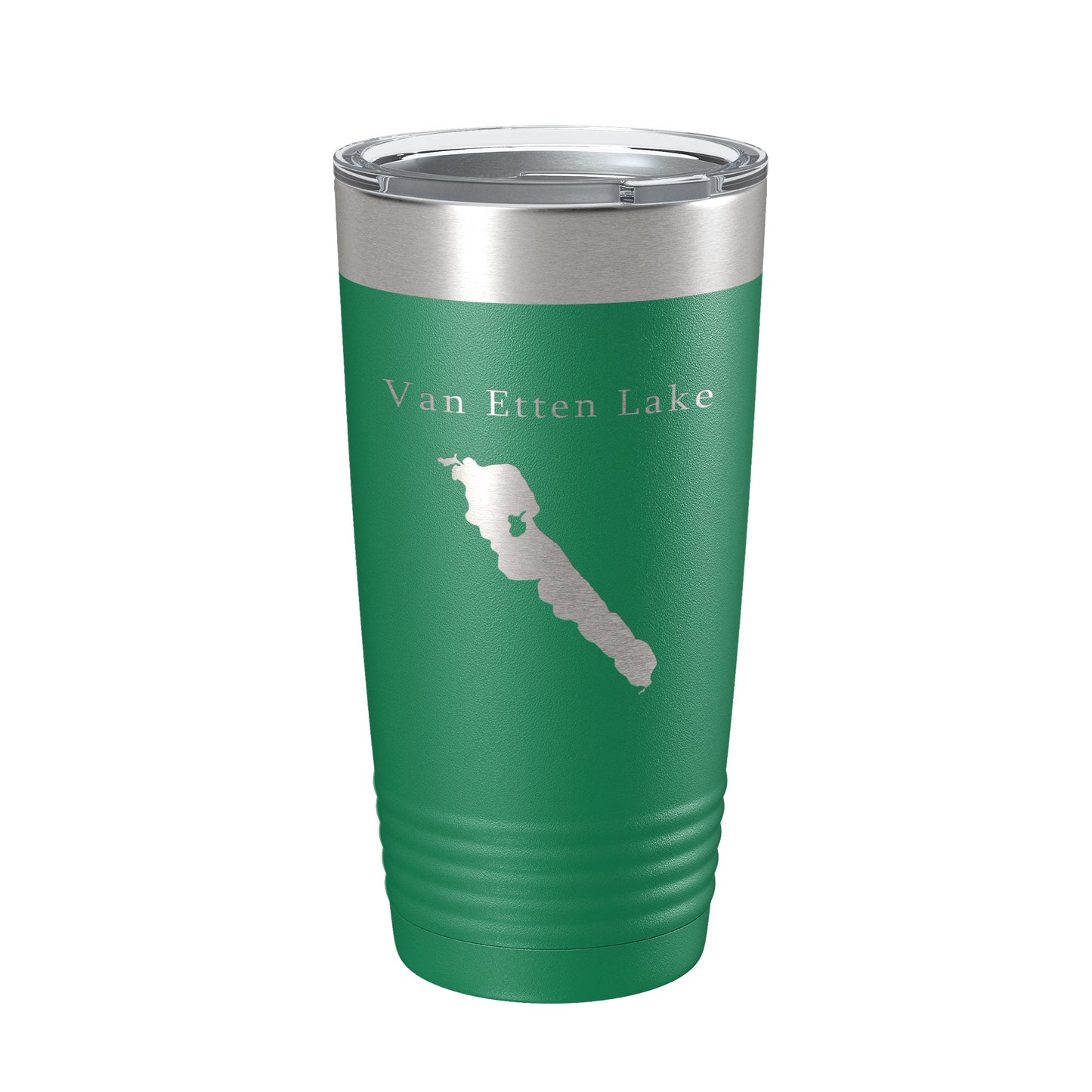 Van Etten Lake Map Tumbler Travel Mug Insulated Laser Engraved Coffee Cup Michigan 20 oz-9