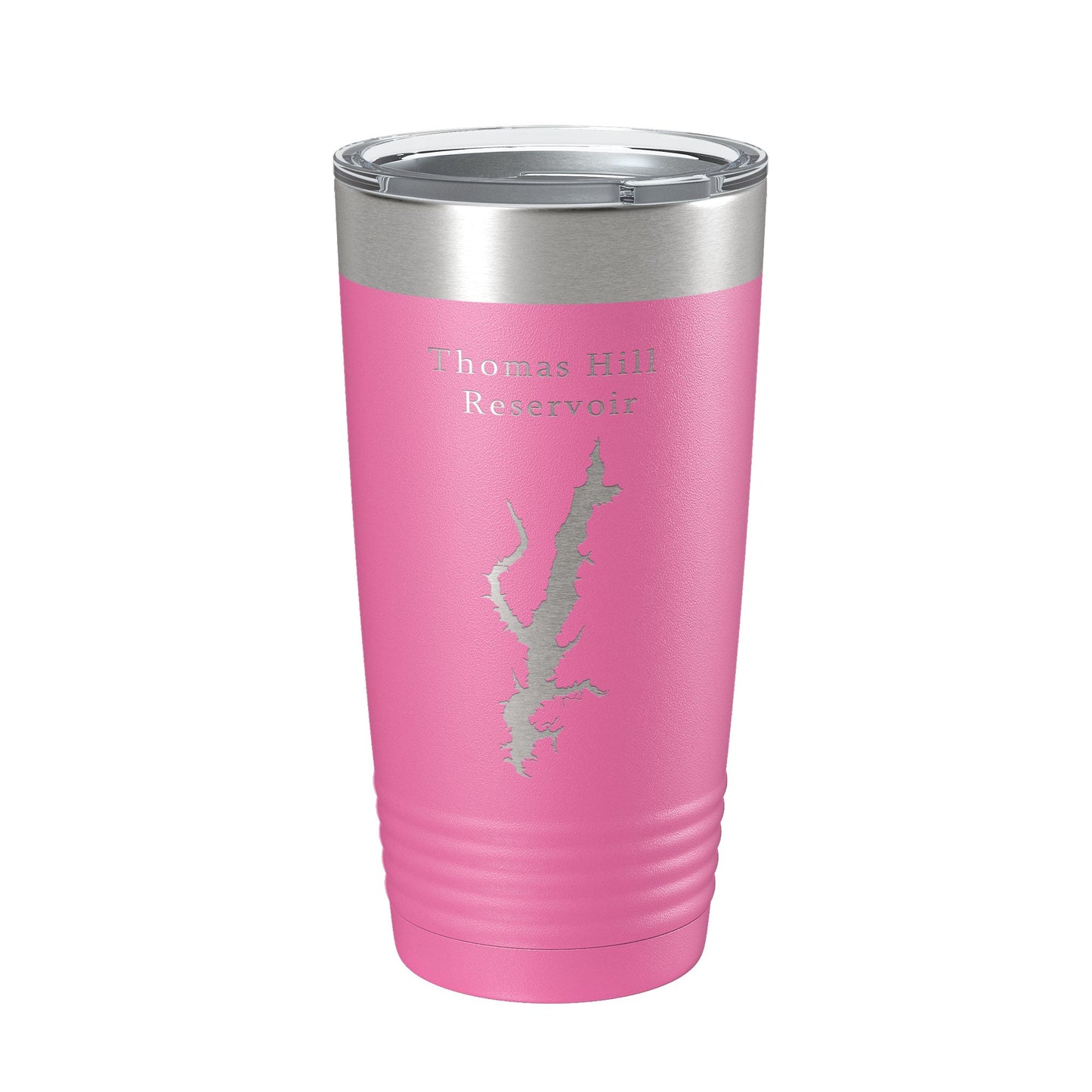 Thomas Hill Reservoir Tumbler Lake Map Travel Mug Insulated Laser Engraved Coffee Cup Missouri 20 oz-11