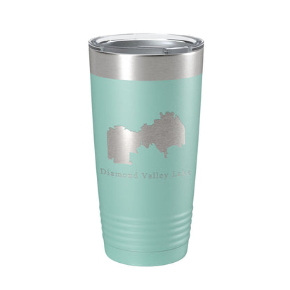 Diamond Valley Lake Map Tumbler Travel Mug Insulated Laser Engraved Coffee Cup California 20 oz-12