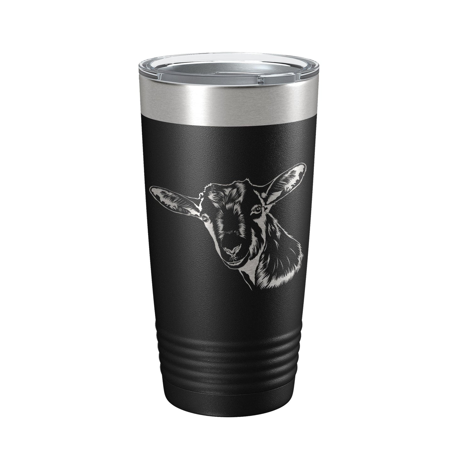 Goat Face Tumbler Goat Farmer Travel Mug Insulated Laser Engraved Coffee Cup Gift 4H 20 oz-0